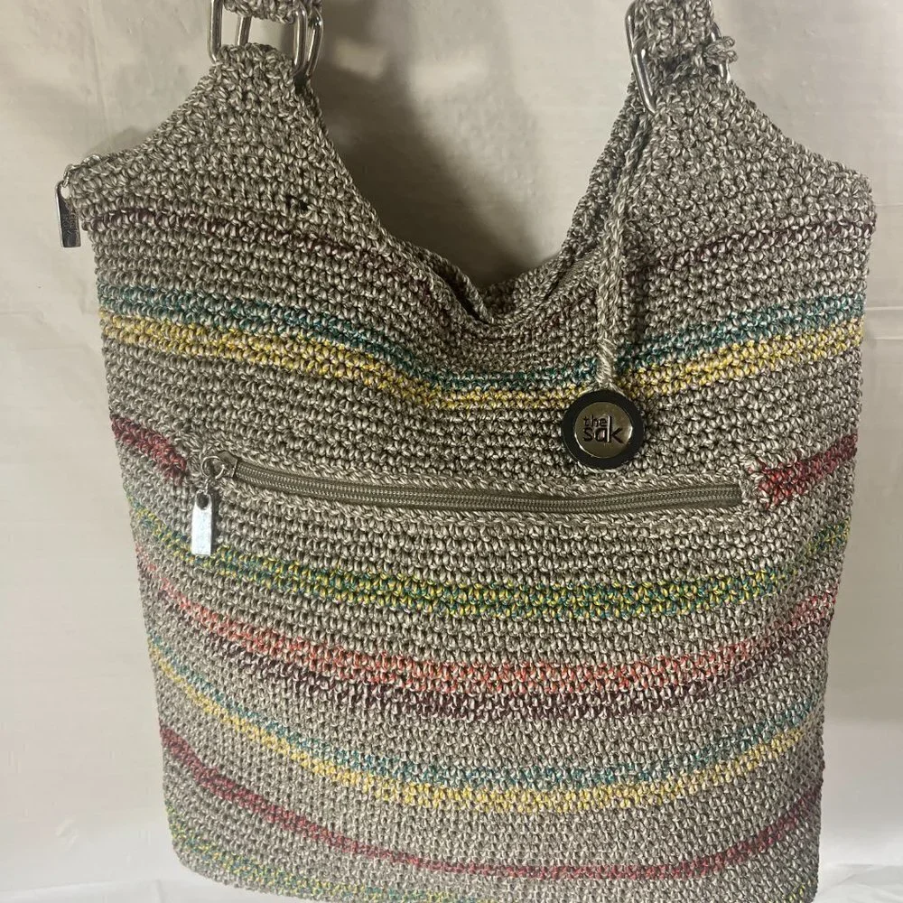 The SAK Striped BOHO Sack Shoulder Bag